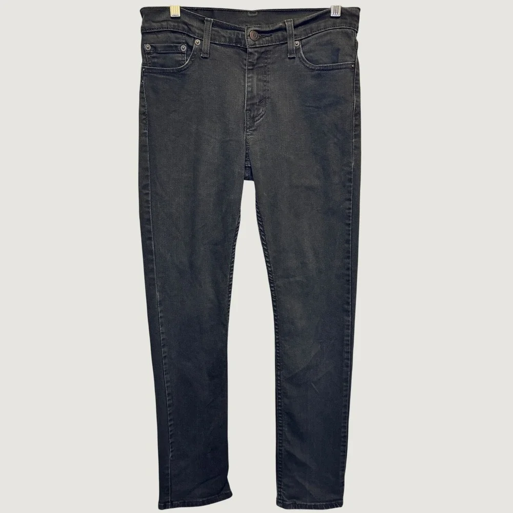 1977 | Levi's 511 Slim Fit Stretch Denim Jeans Black Mens 29x32
